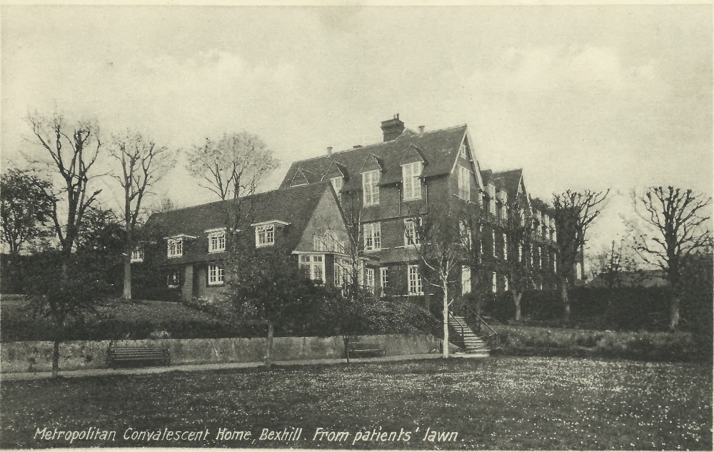 Patients lawn, Metropolitan Convalescent Home, Bexhill - c 1920