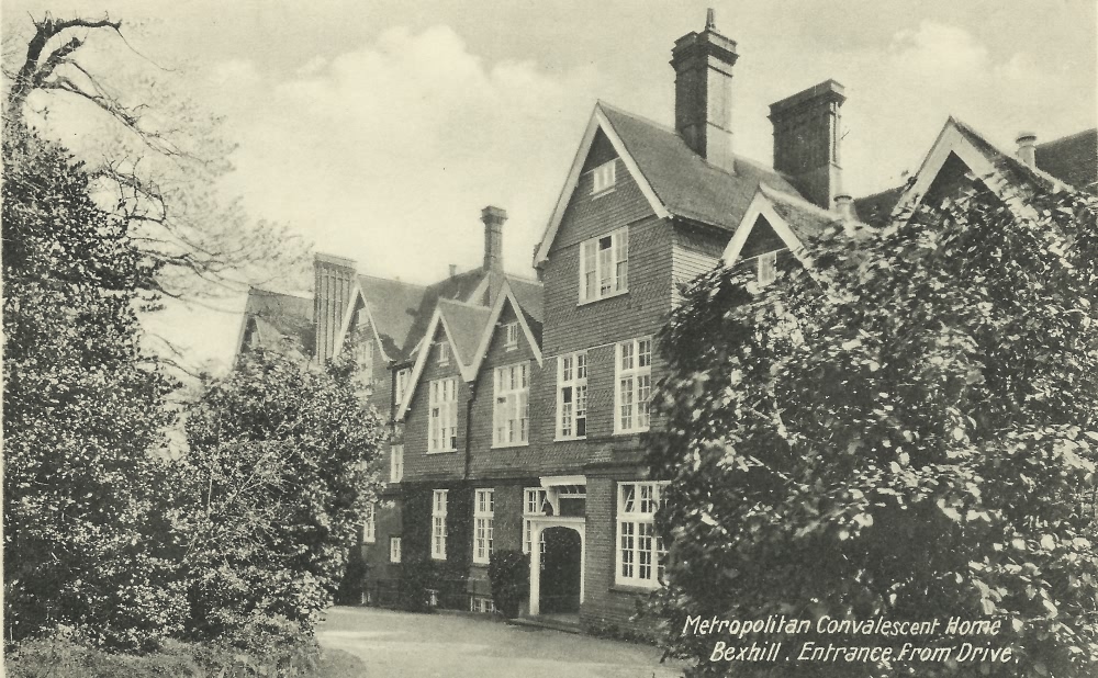 Entrance, Metropolitan Convalescent Home, Bexhill - c 1920