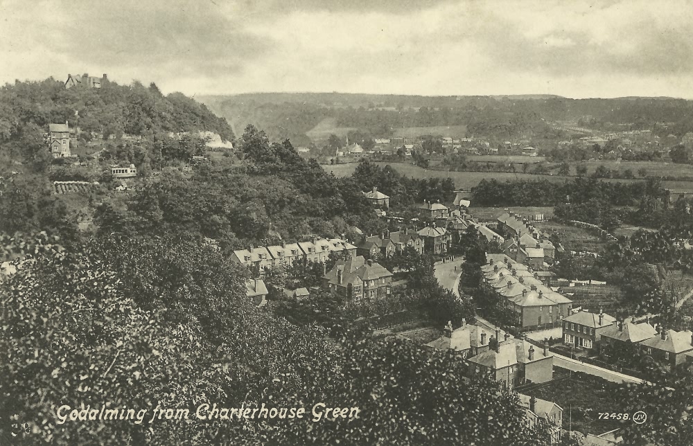 Godalming from Charterhouse Green - c 1920
