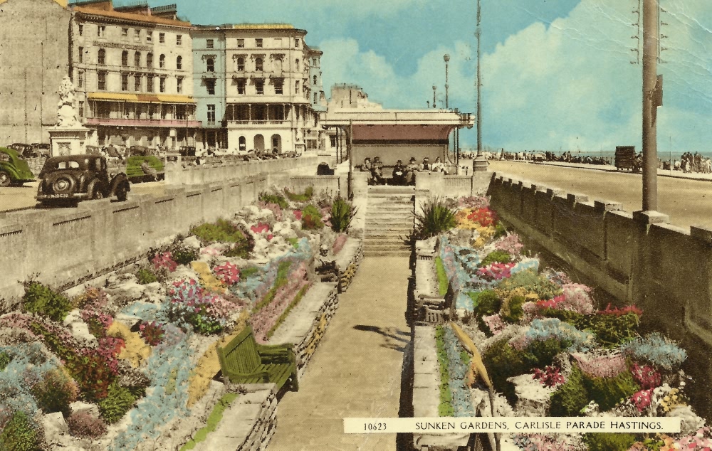 Sunken Gardens, Carlisle Parade, Hastings - c 1940