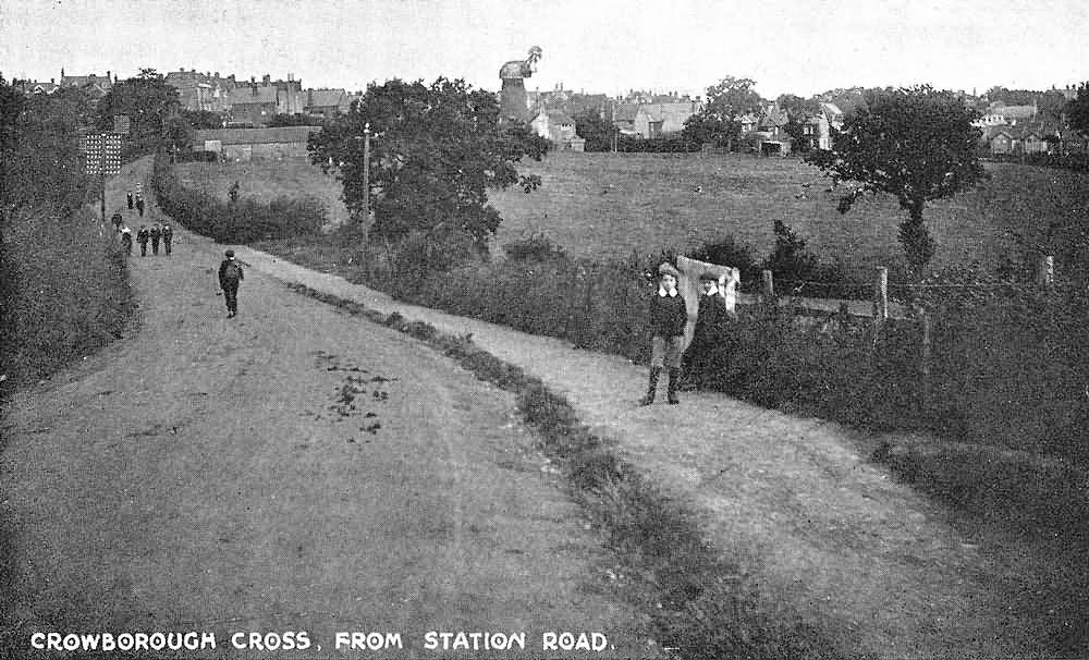 Crowborough Cross, from Station Road - c 1920