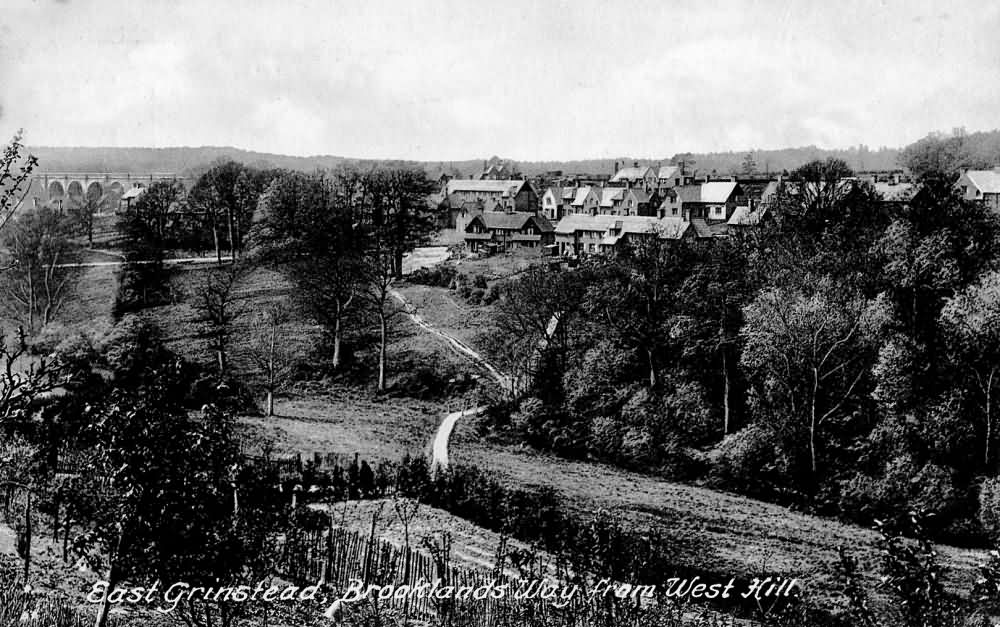 Brooklands Way from West Hill - 1925