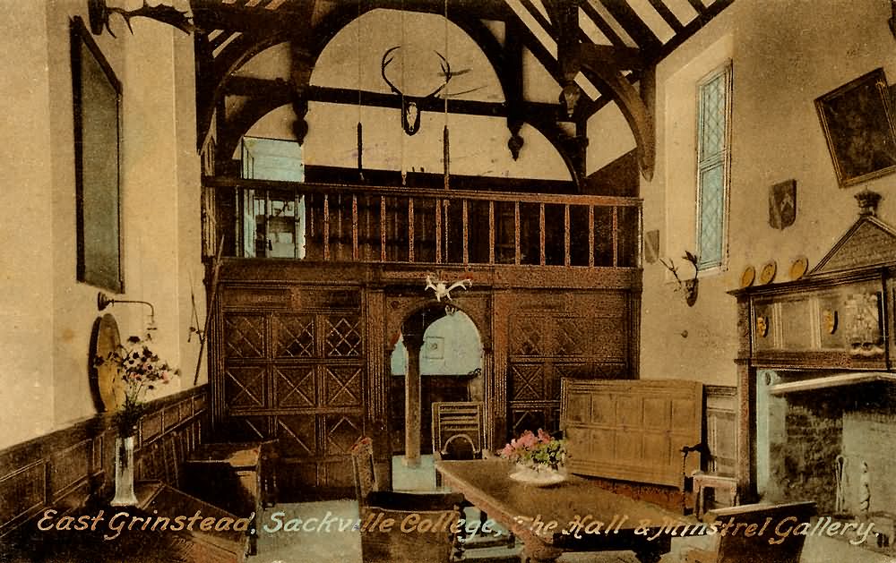 The Hall and Minstrel Gallery, Sackville College - 1936