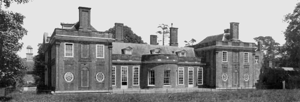 Bradbourne, Larkfield - the south side of the house - c 1930