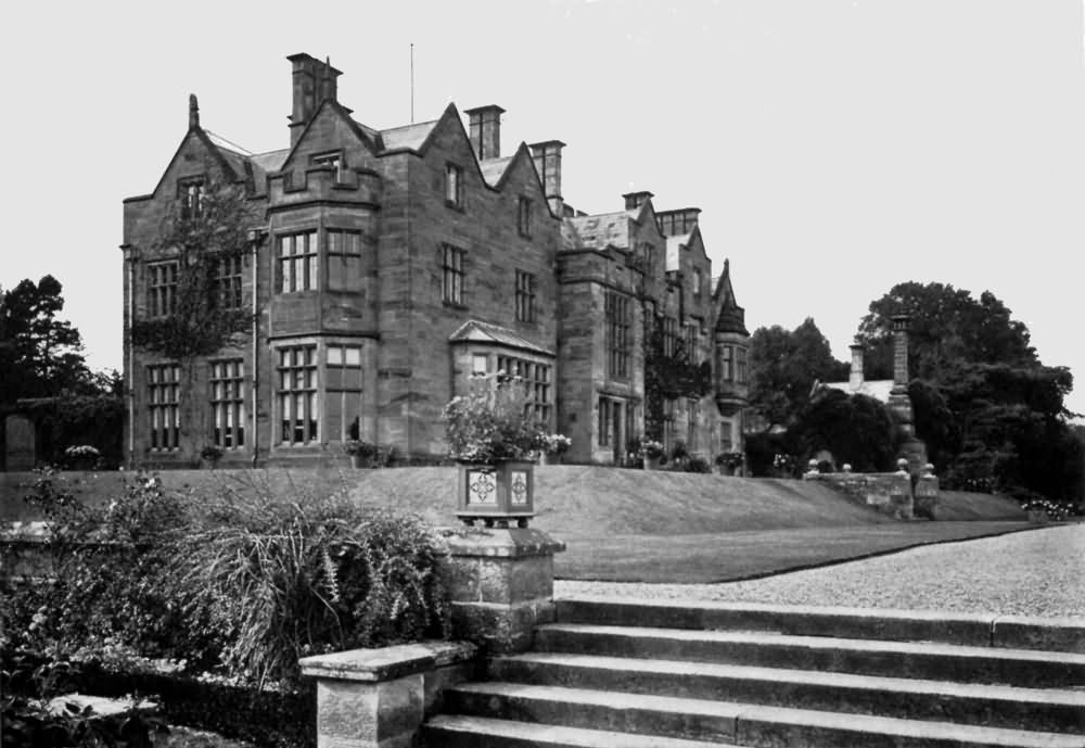 Scotney Castle - the new house built in 1837 - c 1930