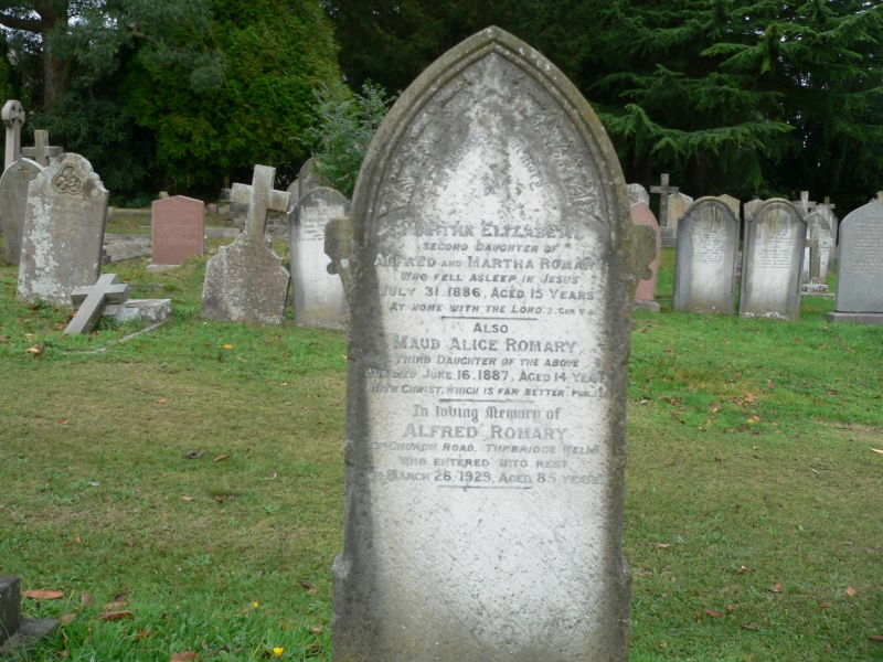Romary headstone