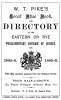 W. T. Pike's Blue Book and Directory - 1886